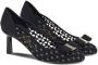 Ferragamo 70mm Vara bow pump shoes Black - Thumbnail 2