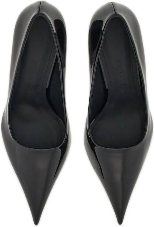 Ferragamo 70mm wedge-heel leather pumps Black