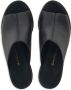 Ferragamo 85mm leather wedge sandals Black - Thumbnail 4