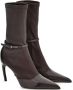 Ferragamo 85mm patent leather boots Brown - Thumbnail 2