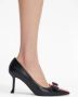 Ferragamo 85mm Vara bow leather pumps Black - Thumbnail 5