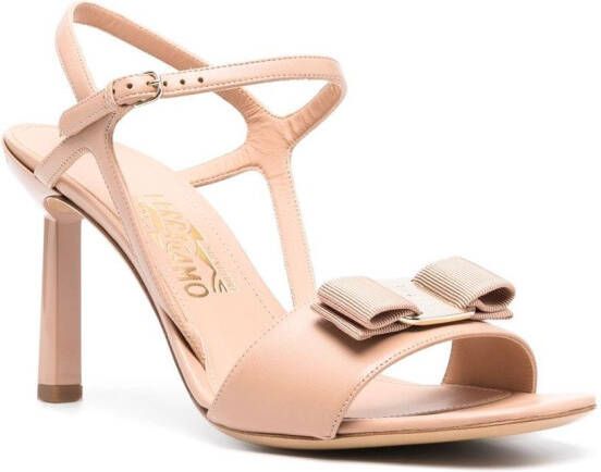 Ferragamo 95mm Gabriela open-toe sandals Neutrals