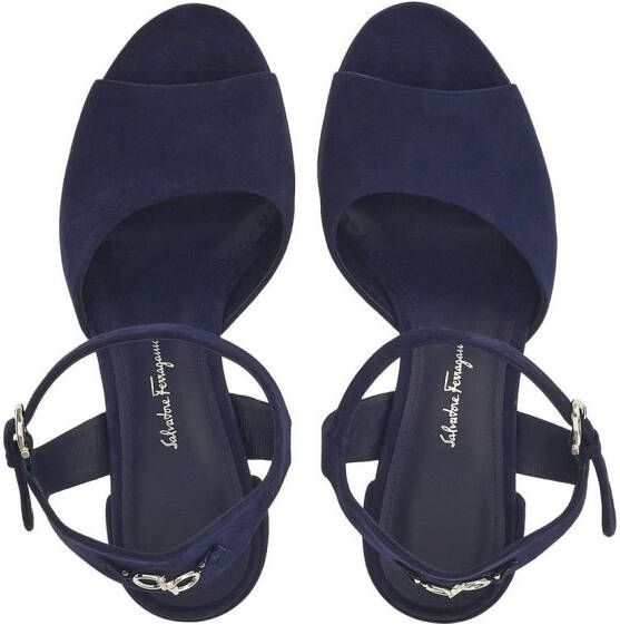 Ferragamo 95mm platform sandals Blue
