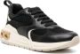 Ferragamo almond-toe panelled leather sneakers Black - Thumbnail 2