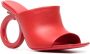 Ferragamo Astro 105mm leather mules Red - Thumbnail 2