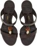 Ferragamo bead-detail sandals Brown - Thumbnail 4