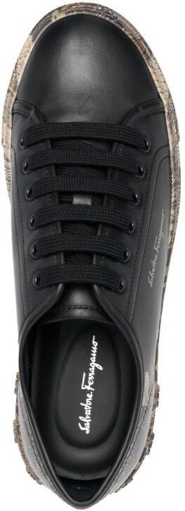 Ferragamo Borg Cubic lace-up sneakers Black