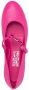 Ferragamo bow-detail leather ballerina shoes Pink - Thumbnail 4