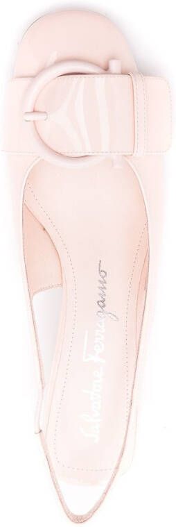Ferragamo bow-detail leather pumps Neutrals