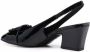 Ferragamo Briget 55 patent leather slingback pumps Black - Thumbnail 3