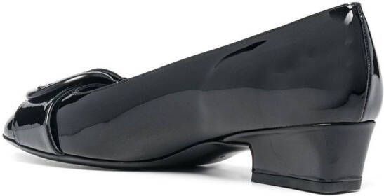 Ferragamo buckle-detail ballerina pumps Black