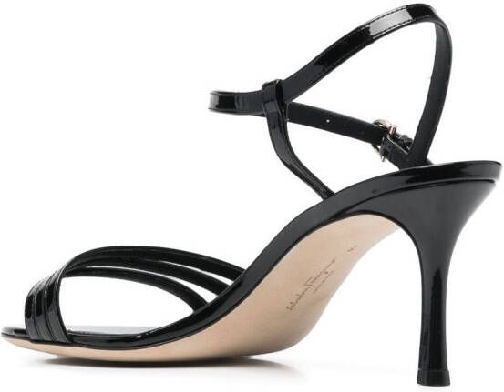 Ferragamo buckle-fastening 75mm heeled pumps Black