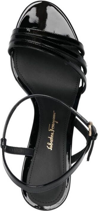 Ferragamo buckle-fastening 75mm heeled pumps Black