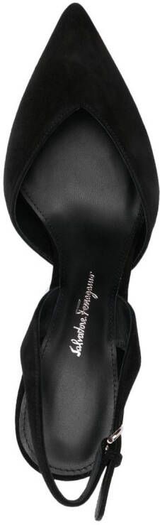 Ferragamo buckle-fastening 80mm heeled pumps Black