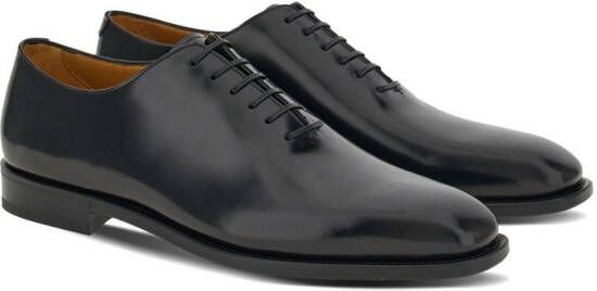 Ferragamo calf leather Oxford shoes Black