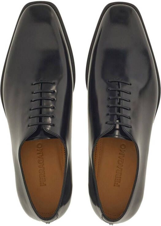 Ferragamo calf leather Oxford shoes Black