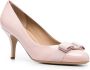 Ferragamo Carla 70mm Viva-bow pumps Pink - Thumbnail 2