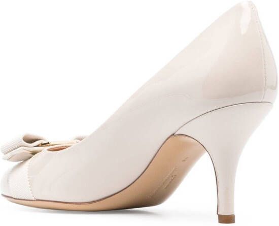 Ferragamo Carla Vara 70mm pumps White