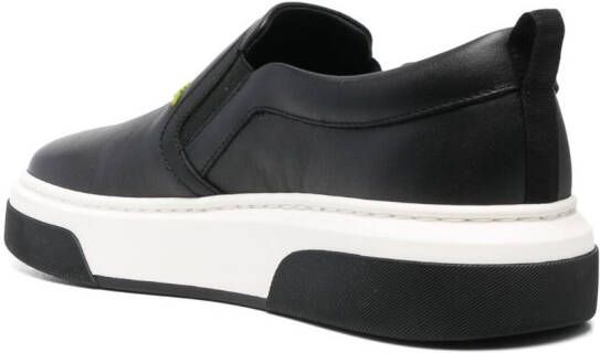 Ferragamo Cassina leather low-top sneakers Black