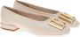 Ferragamo chunky-buckle ballerina flats BONE - Thumbnail 2