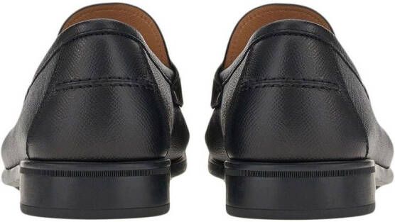 Ferragamo chunky leather penny loafers Black