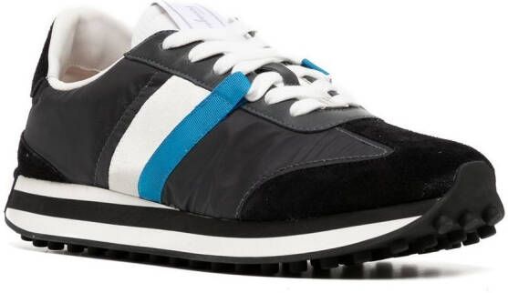 Ferragamo colour-block panelled low-top sneakers Black