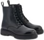 Ferragamo Combat leather boots Black - Thumbnail 2