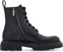 Ferragamo Combat leather boots Black - Thumbnail 5