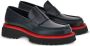 Ferragamo contrasting-sole leather loafers Black - Thumbnail 2