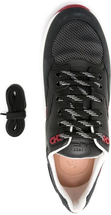 Ferragamo Cosma panelled low-top sneakers Black