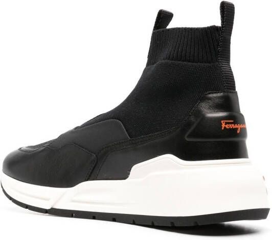 Ferragamo Cosma Sock high-top sneakers Black