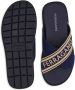 Ferragamo crossover-strap cotton sandals Blue - Thumbnail 5