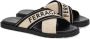 Ferragamo crossover-strap cotton sandals Neutrals - Thumbnail 2