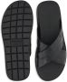 Ferragamo crossover-strap leather slides Black - Thumbnail 4