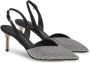 Ferragamo crystal embellished slingback pumps Black - Thumbnail 2