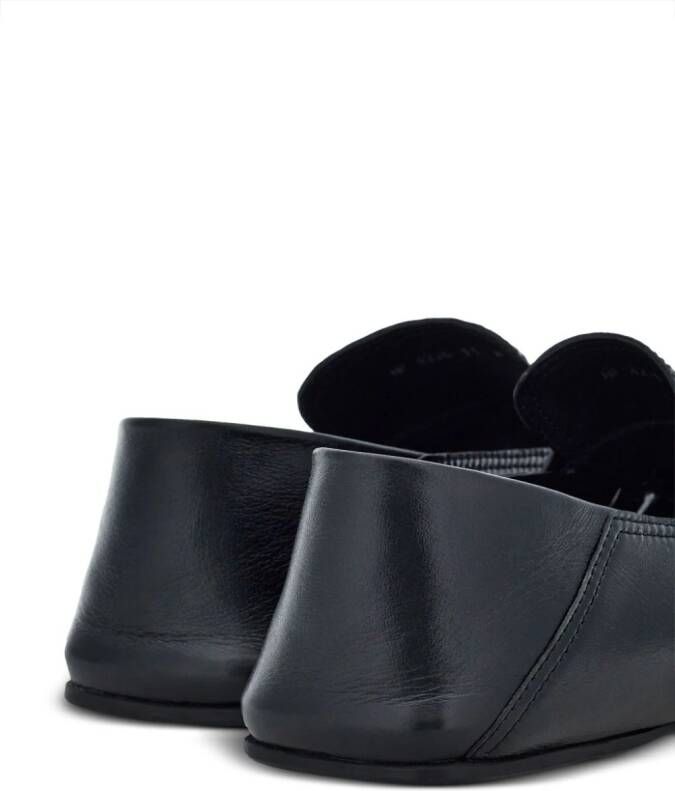 Ferragamo cut-out leather loafers Black