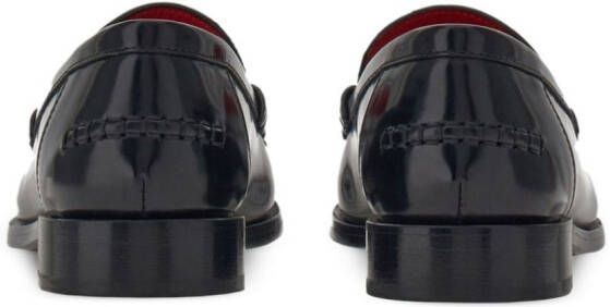 Ferragamo debossed-logo leather loafers Black