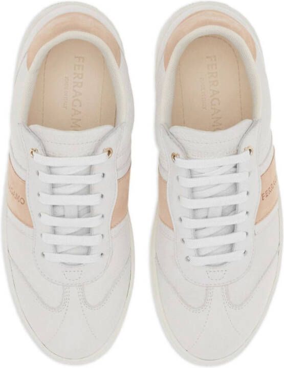 Ferragamo debossed-logo low-top sneakers Neutrals