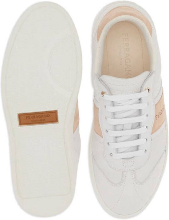 Ferragamo debossed-logo low-top sneakers Neutrals