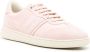 Ferragamo debossed-logo suede-leather trainers Pink - Thumbnail 2