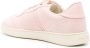 Ferragamo debossed-logo suede-leather trainers Pink - Thumbnail 3
