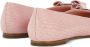 Ferragamo Double-bow textured-finish ballerina shoes Pink - Thumbnail 3