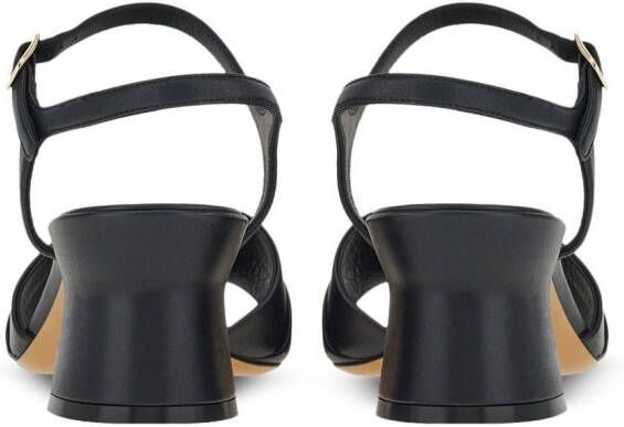 Ferragamo Double Gancini 55mm sandals Black