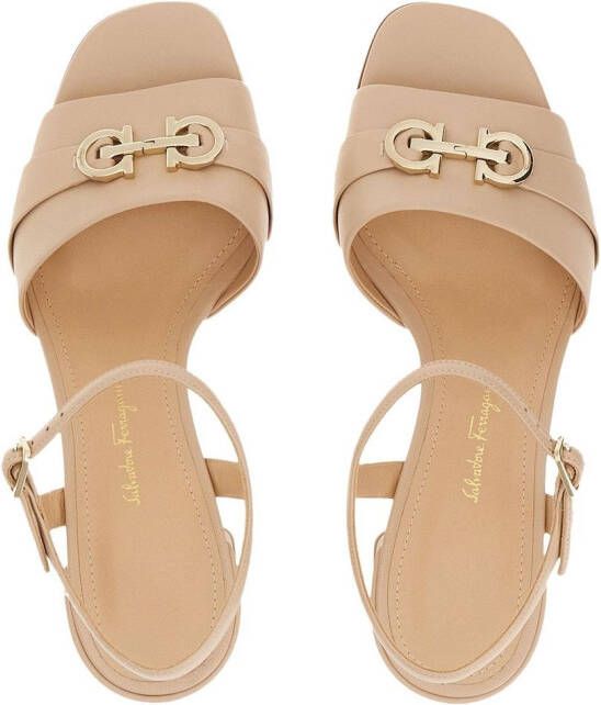 Ferragamo Double Gancini 55mm sandals Neutrals