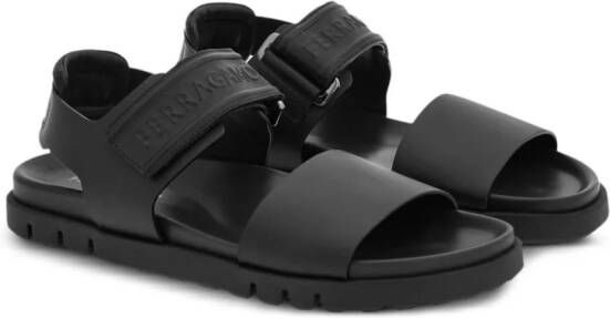 Ferragamo double-strap sandals Black