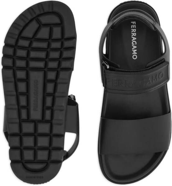 Ferragamo double-strap sandals Black