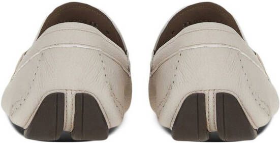 Ferragamo Driver Gancini-ornament loafers Neutrals