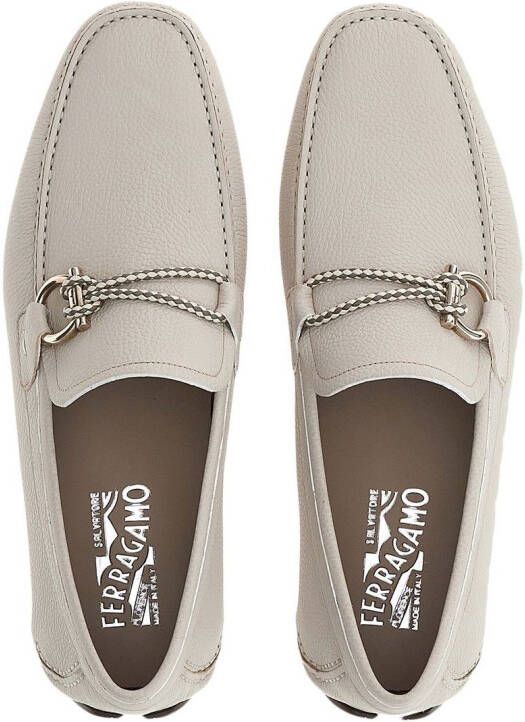 Ferragamo Driver Gancini-ornament loafers Neutrals