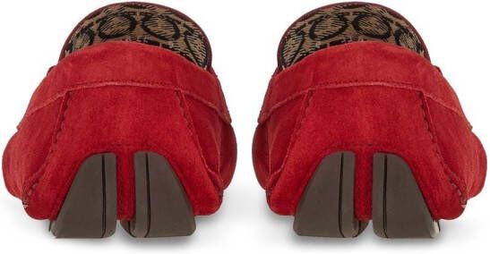 Ferragamo Driver Gancini-ornament loafers Red