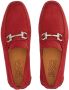 Ferragamo Driver Gancini-ornament loafers Red - Thumbnail 4